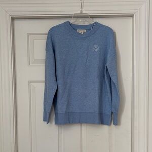 Smiley Face Blue Crewneck Sweater
